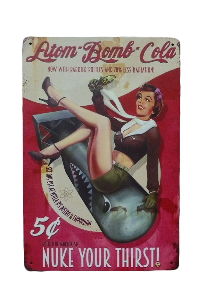 Metalen bord Cola Nuke