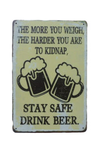 Metalen bord The more you weigh