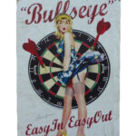 Metalen bord Bullseye