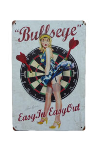 Metalen bord Bullseye