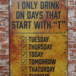 Metalen bord Only Drink — foto 3