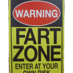 Metalen bord Fart zone
