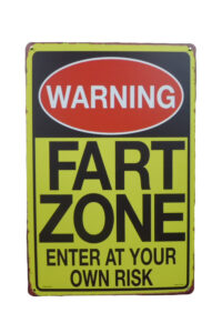 Metalen bord Fart zone
