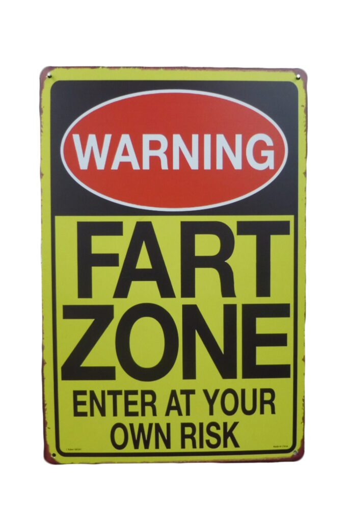 Metalen bord Fart zone