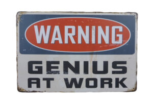 Metalen bord Waring genius