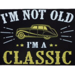 Metalen bord I`m not old — foto 1