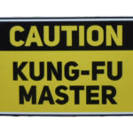 Metalen bord Kungfu master — foto 1