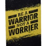 Metalen bord Be a warrior