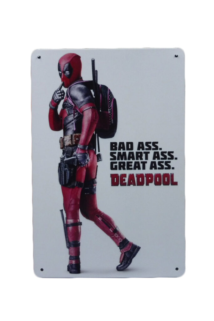 Metalen bord Deadpool