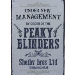 Metalen bord Peaky blinders