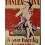 Metalen bord Handbag diva