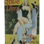 Metalen bord Shoe diva