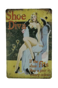 Metalen bord Shoe diva