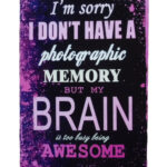 Metalen bord i`m Sorry to busy