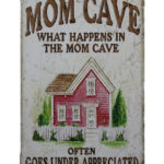Metalen bord Mom Cave