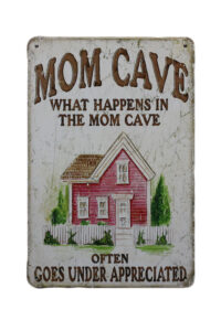 Metalen bord Mom Cave