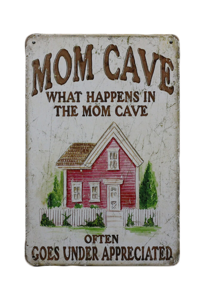 Metalen bord Mom Cave