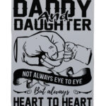 Metalen bord Daddy and Daughter