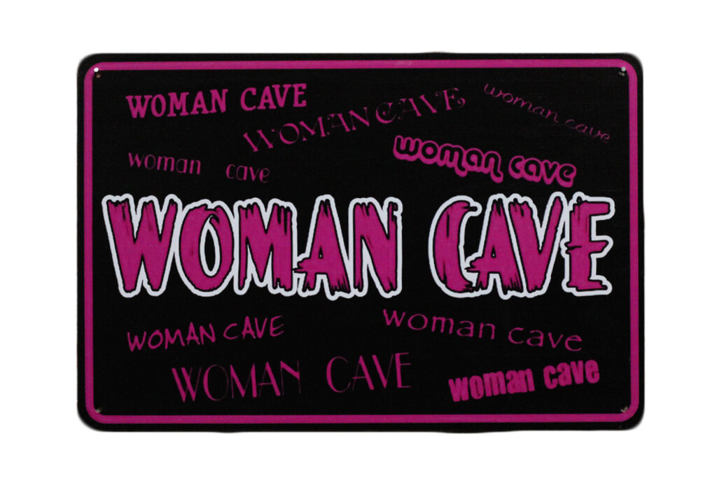 Metalen bord Women cave