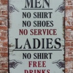 Metalen bord Men ladies — foto 2