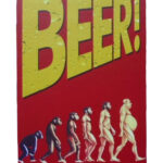 Metalen bord Beer — foto 1