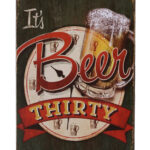 Metalen bord It`s Beer thirty