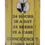 Metalen bord 24 Hours a day