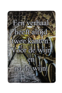 Metalen bord Twee kanten