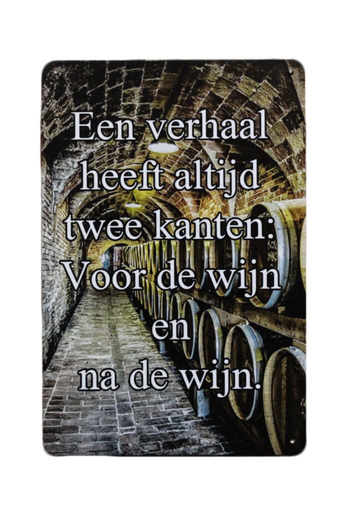 Metalen bord Twee kanten