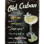 Metalen bord Old cuban
