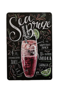 Metalen bord Sea breeze