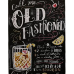 Metalen bord Old Fashioned