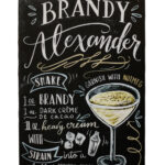 Metalen bord Brandy Alexander