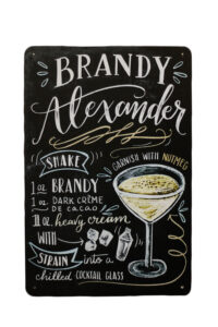 Metalen bord Brandy Alexander