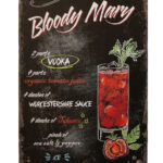 Metalen bord Bloody mary