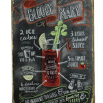 Metalen bord Bloody mary