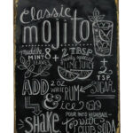 Metalen bord Classic Mojito