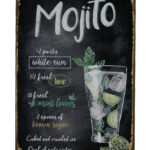 Metalen bord Mojito