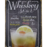 Metalen bord Whiskey sour