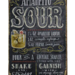 Metalen bord Amaretto sour
