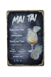 Metalen bord Mai Tai