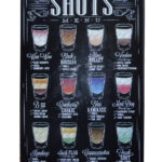 Metalen bord Shots