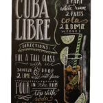 Metalen bord Cuba Libre