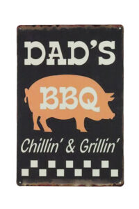 Metalen bord Chillin and Grillin