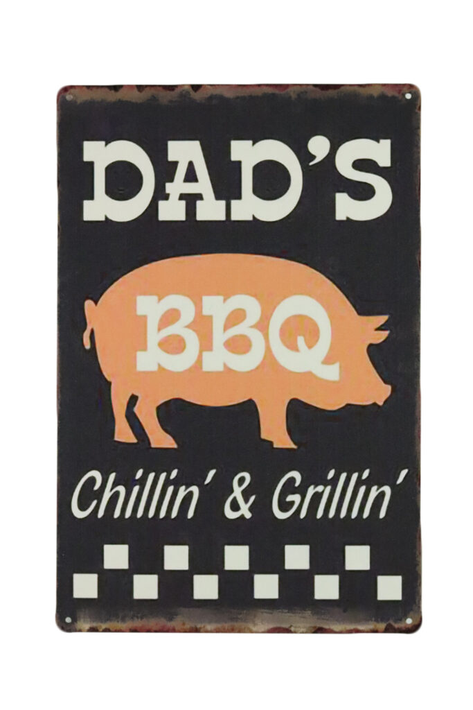 Metalen bord Chillin and Grillin
