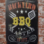 Metalen bord Backyard BBQ master — foto 2
