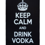 Metalen bord Keep calm Vodka