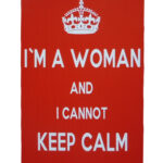 Metalen bord Keep calm i`m women — foto 1