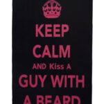 Metalen bord keep calm Kiss a guy — foto 1