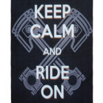 Metalen bord keep calm ride on